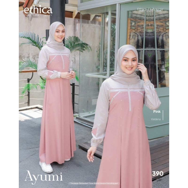 Ethica Daily Ayumi 390 Green Gamis Terbaru