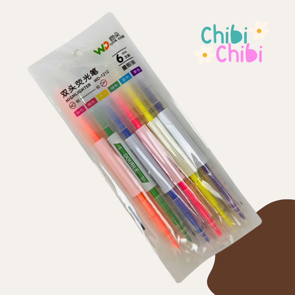 

Stabilo Highlighter 1 Set 2 sisi 6 PCS