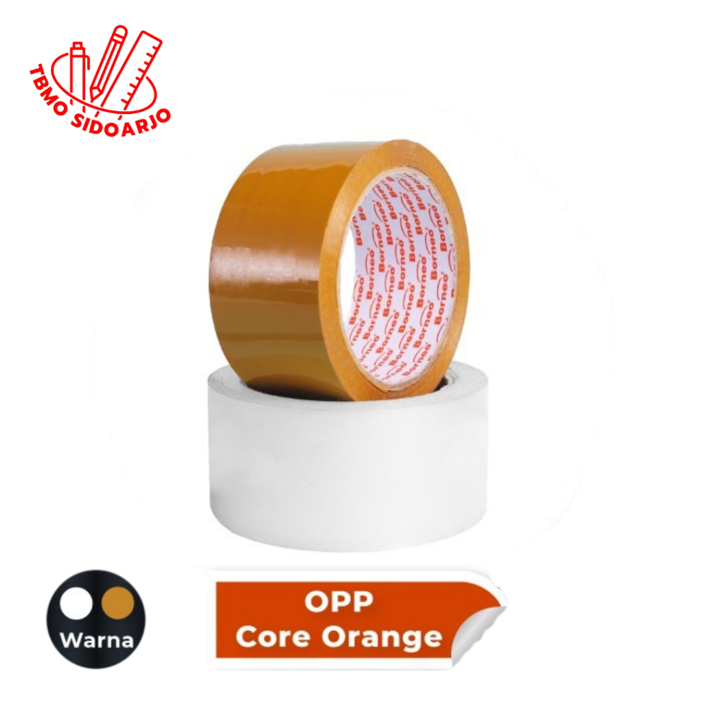 

TBMO Isolasi OPP Borneo Core Orange 72mm - Pcs