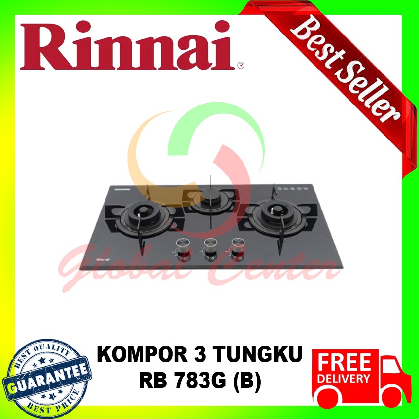 Kompor Tanam Rinnai RB-783G(B) - GARANSI RESMI