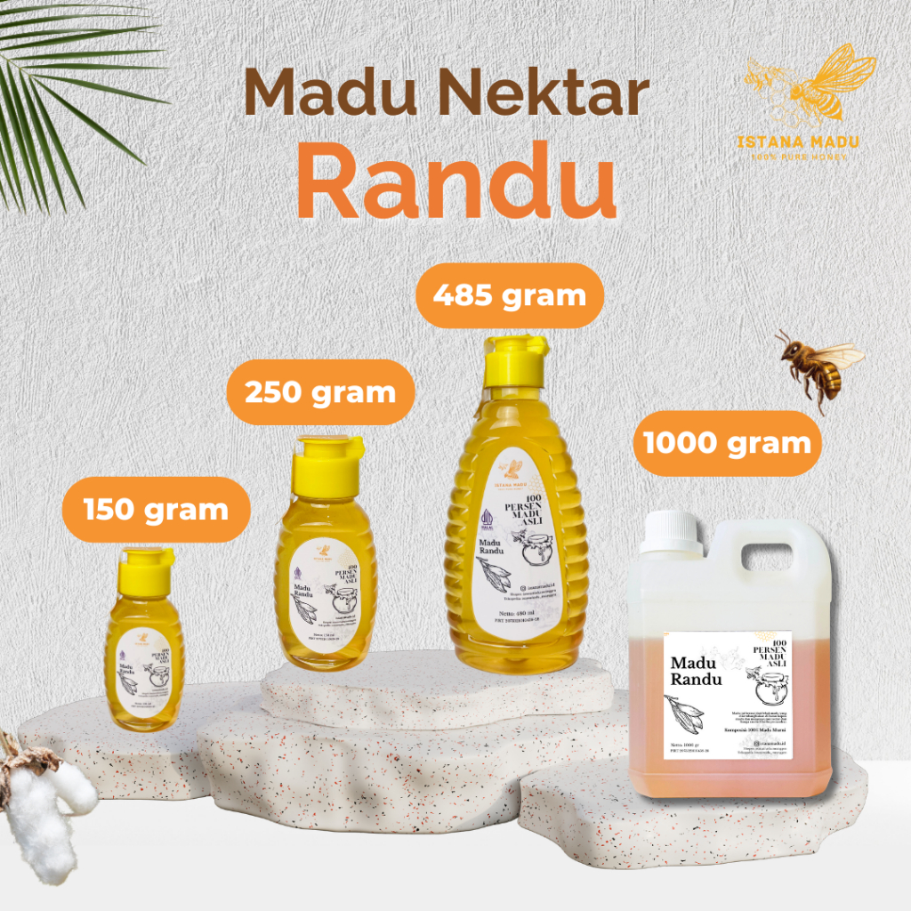 

MADU Randu Murni 100% - ISTANA MADU - Untuk lambung dan sistem pencernaan