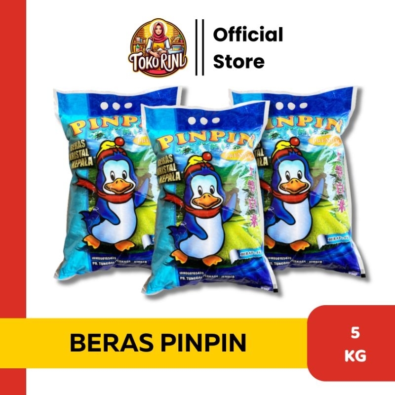 

[TOKO RINI] Beras Pin Pin Premium 5 KG Kristal Kepala Beras Putih Pinpin Surabaya