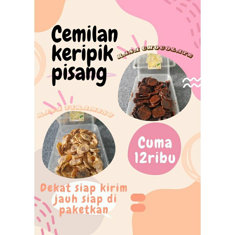 

CEMILAN KERIPIK PISANG LUMER RASA CHOCOLATE DAN TIRAMISU