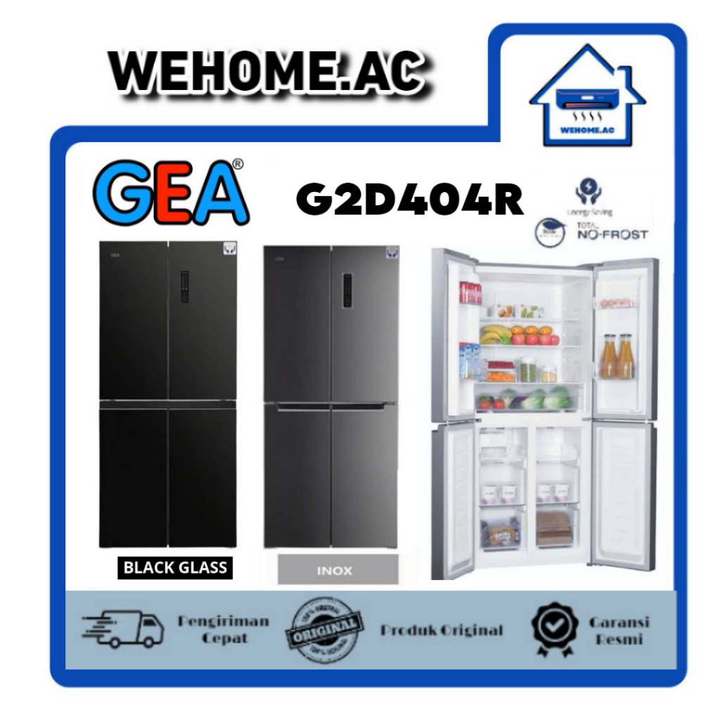 Kulkas GEA Set By Side 2 Pintu G4D404R Kulkas 2 Pintu Lemari GEA Kulkas Side By Side