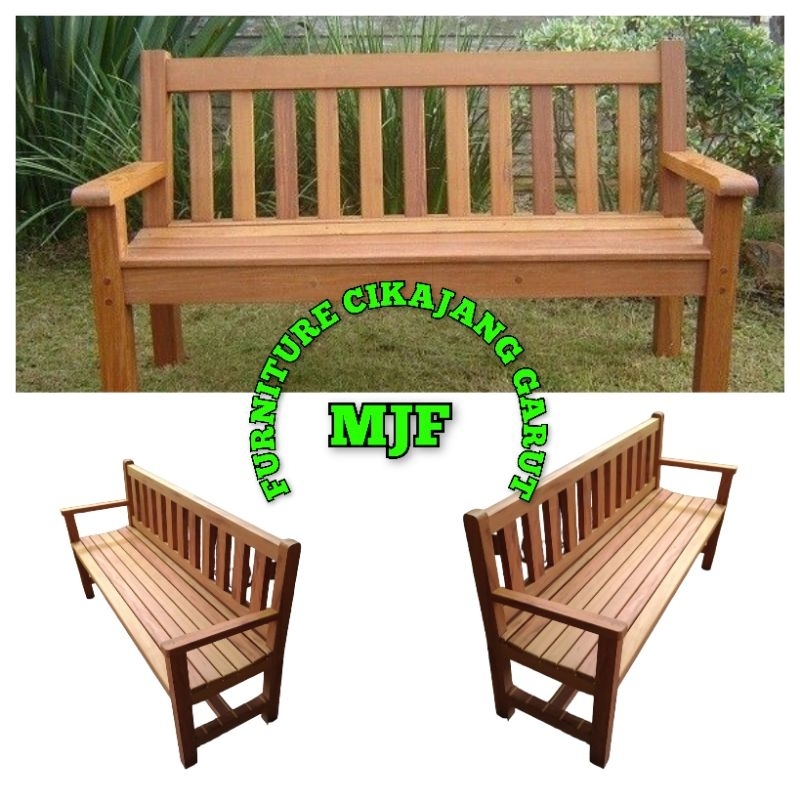 Bangku kayu panjang/Bangku tunggu Kayu/Kursi Taman kayu/bale bale kayu/Kursi Tetas kayu panjang