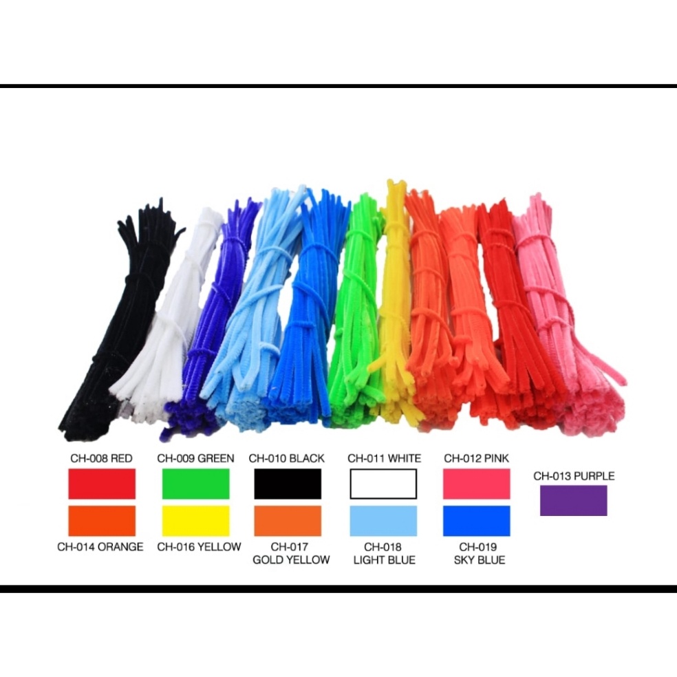 

KODE F96J kawat bulu bulu mercy chenille isi 1 buah panjang 3 cm tidak dihitung satu 2 ya keterangan supplier aja