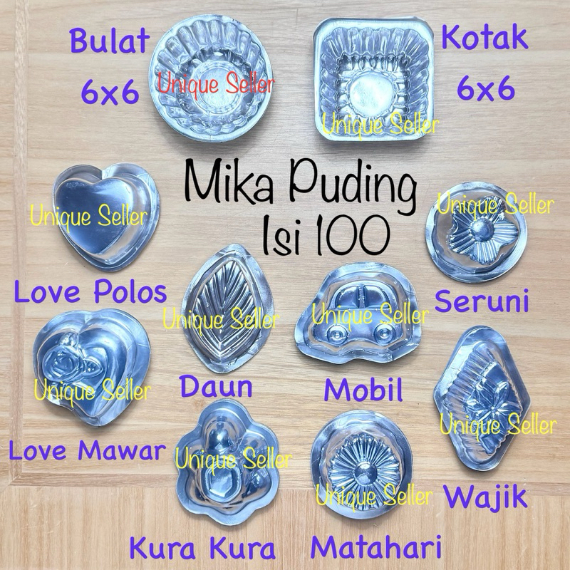 

[Isi100] Mika Puding Agar Jelly Seruni Mobil Love Hati Mawar Daun Kura Kura Wajik Anggur Jagung Apel Ikan Nanas Udang Strawberry / Mika Jelli Jeli Jely Agar Ager2 Agar2 Telor Putu Ayu Bolu Bulat Jajan Pasar / Mika Wadah Kue Roti Cup Cake Cupcake 6 x 6