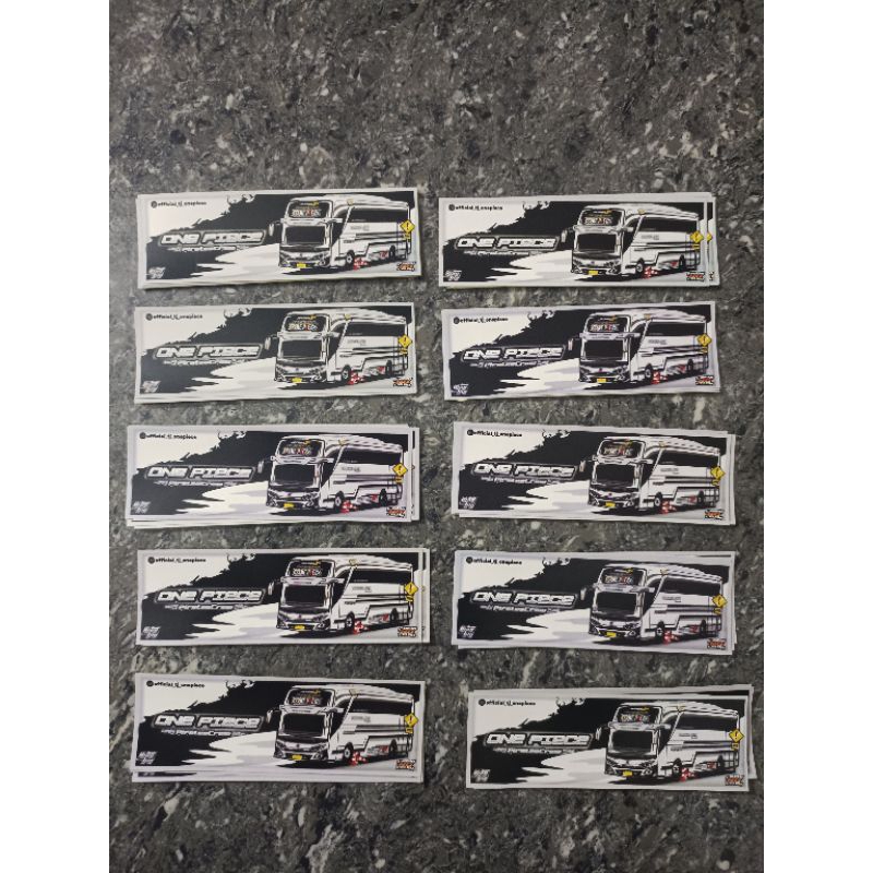

stiker bus tunggal jaya ONE PIECE terbaru ORIGINAL ISI 36 PCS