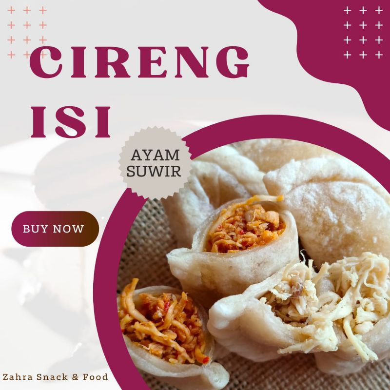 

♥️ ZAHRASNACK ♥️ CIRENG ISI AYAM SUWIR PEDAS 1kg 48pcs