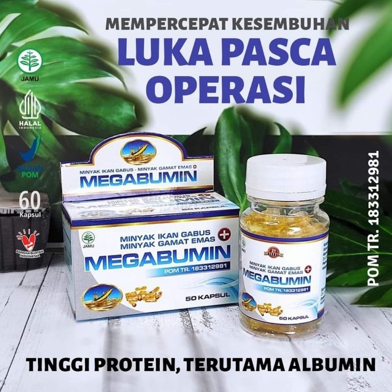 Megabumin Minyak Ikan Gabus Minyak Gamat Emas