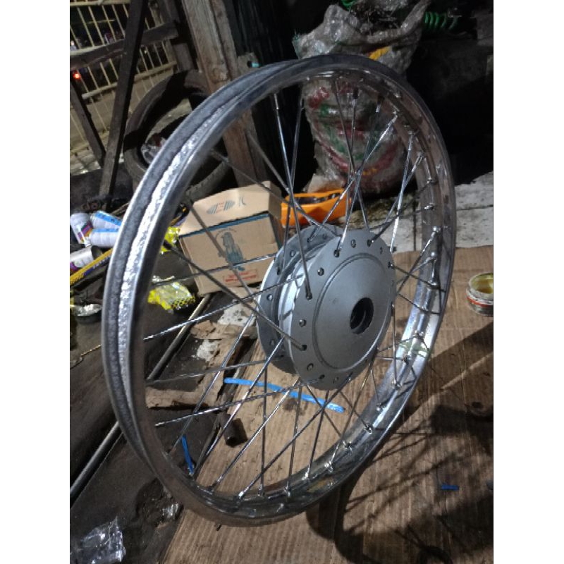 velg depan ring'17 STD teromol Supra fit new karisma Astrea grand legenda 2 prima { second berkualit