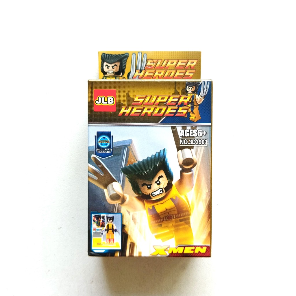 ANNYEONG HASEYO GIFT SHOP | Lego Bricks Super Heroes X-Men Wolverine Mini Figure | JLB Block Minifig