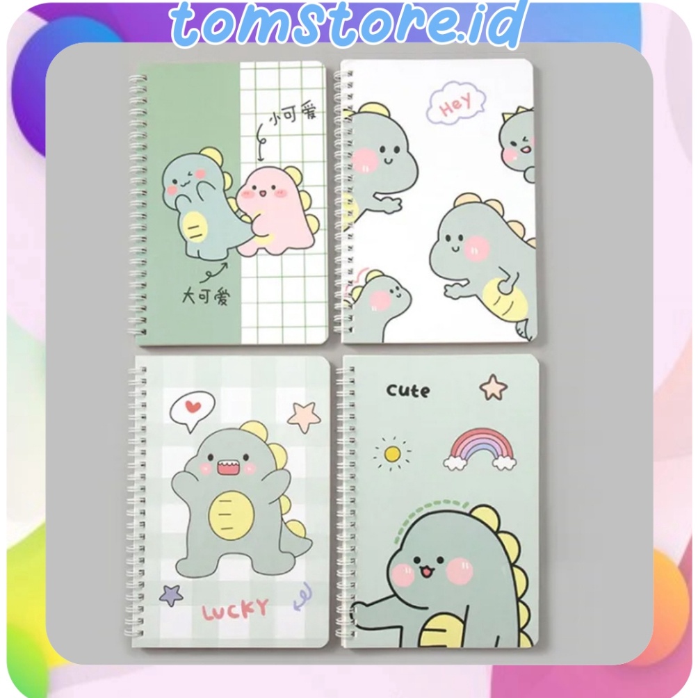 

DISKON BESAR TOMSTOREID Notebook A5 Buku Tulis Spiral Motif Lucu Aesthetic Garis Buku Catatan S15