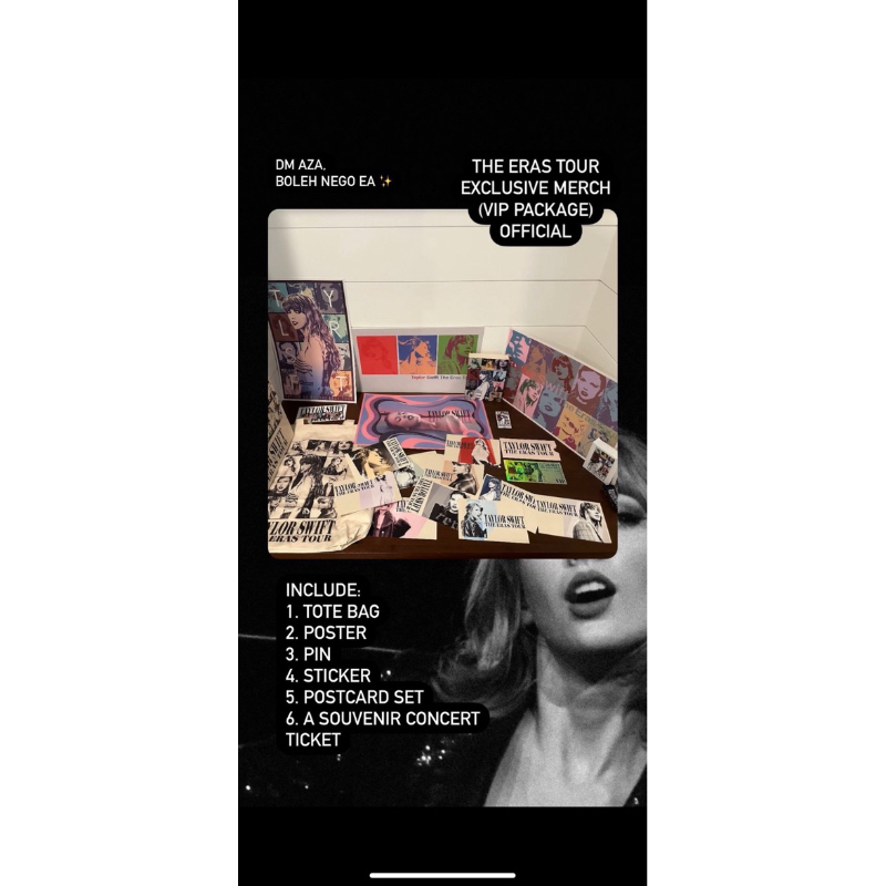 the eras tour merch VIP box taylor swift