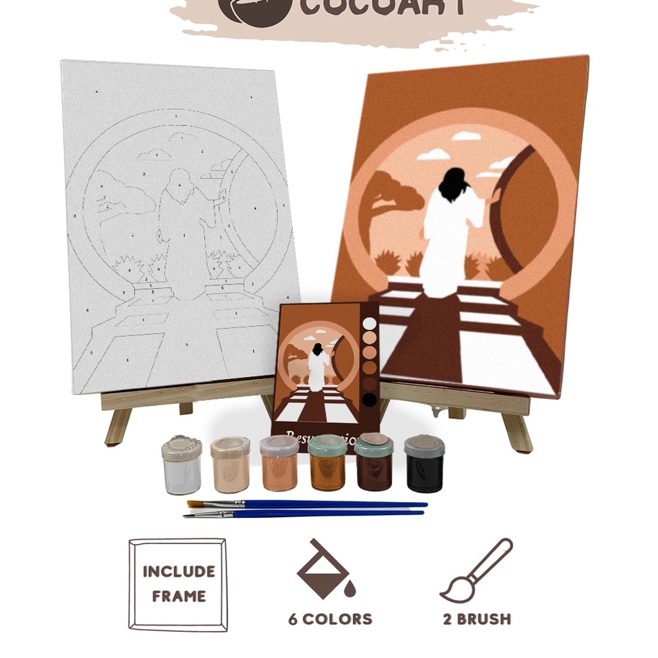 

Pasti Murah Cocoart Paint By Number Kit Resurrection I Paskah