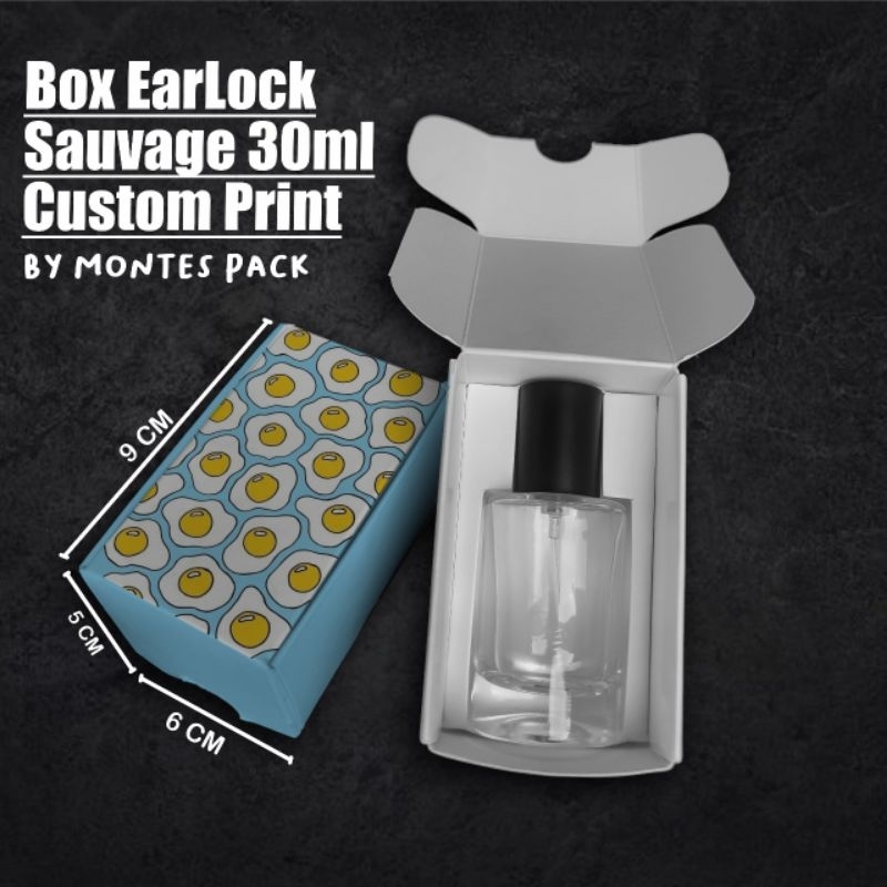 

BOX EARLOCK PRINT CUSTOM | untuk botol Sauvage 30ml | box parfum Custom Printing