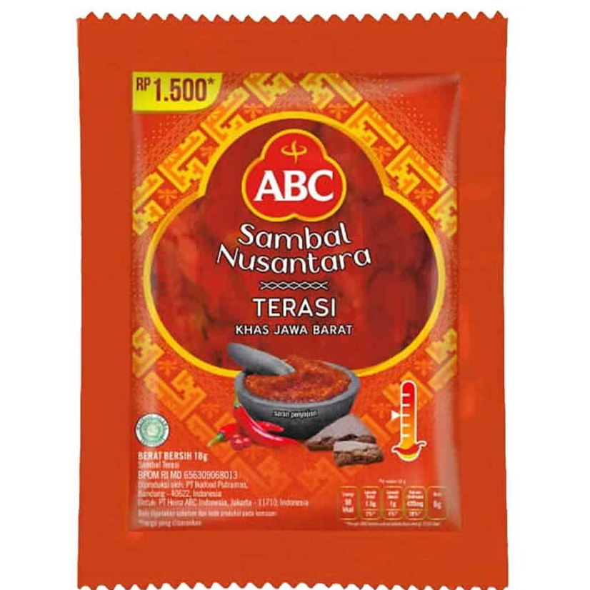 

ABC Sambal Nusantara Terasi 10x18gr