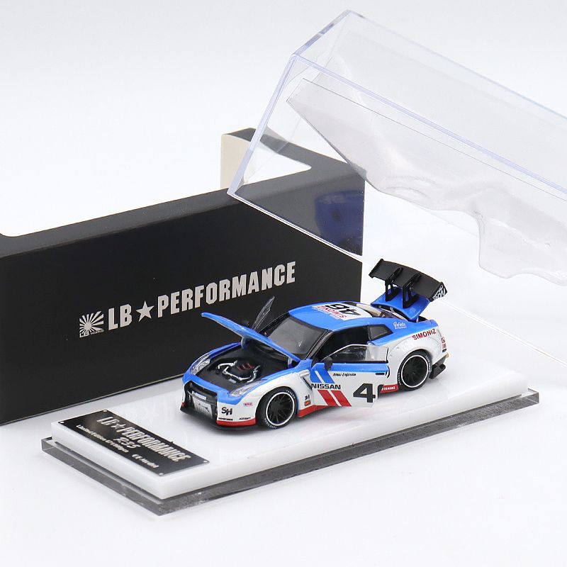 Old Time model 1:64 LBWK GTR R35 46# alloy fully opened, Model 46