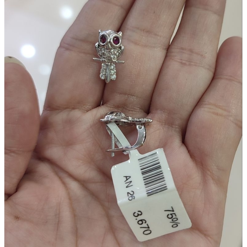 Anting emas 75 owl