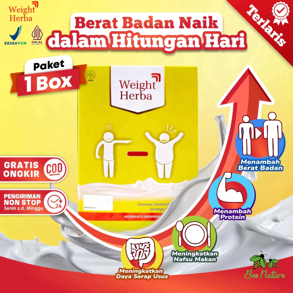 

Terlaris Cod Weight Herba Susu Penambah Berat Badan Tanpa Gula Tanpa Olahraga Perlancar Saluran Pencernaan