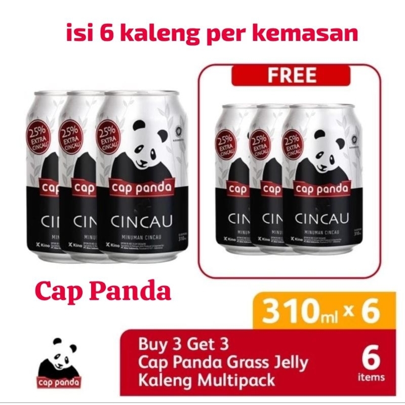 

cincau cap panda 310ml isi 6 kaleng lebih hemat