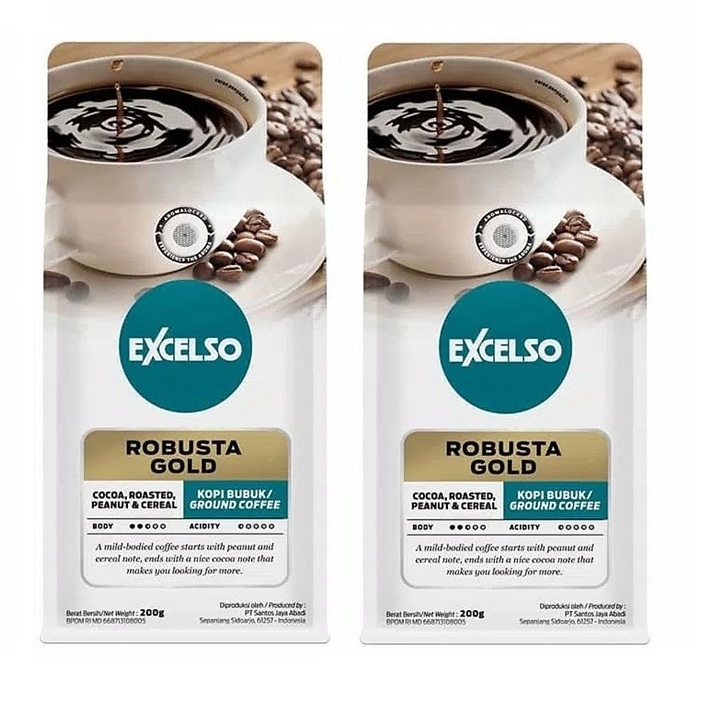 

Termurah Excelso Kopi Robusta Gold 2 gr x 2