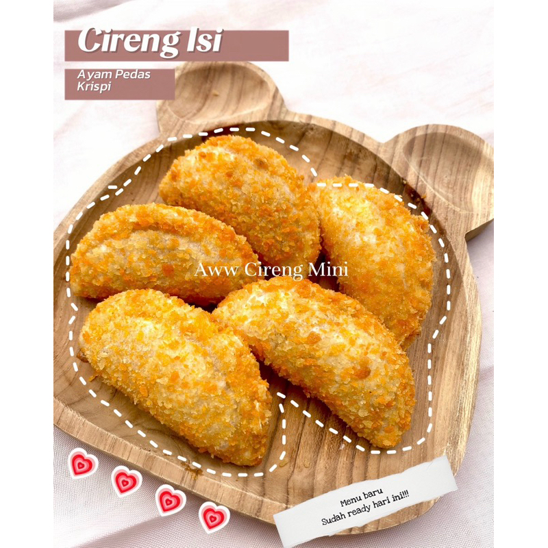 

CIRENG ISI AYAM PEDAS (krispi) mini