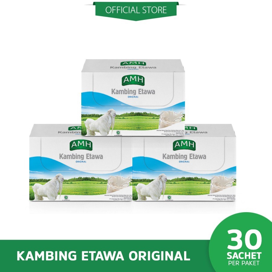 

Terlaris AMH Susu Kambing Etawa Variant Original Bundling 3 Box