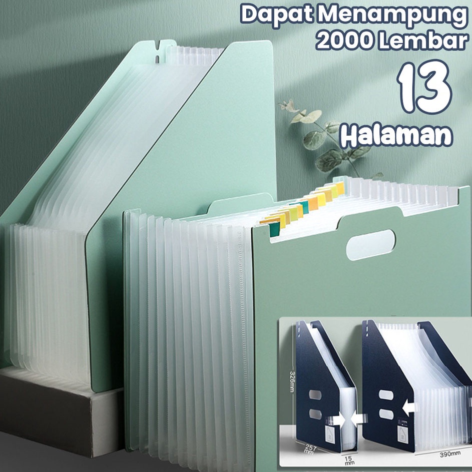

Sale GAGALU Standing file A4 File folder document bag Tas document file 13 sekat