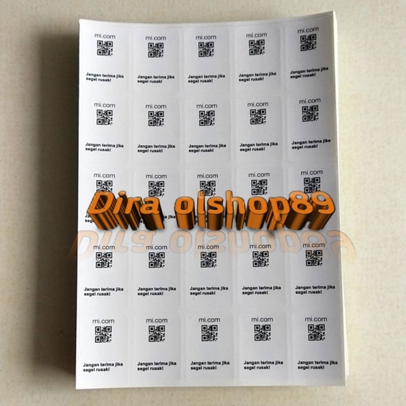 

segel hp Xiaomi barcode