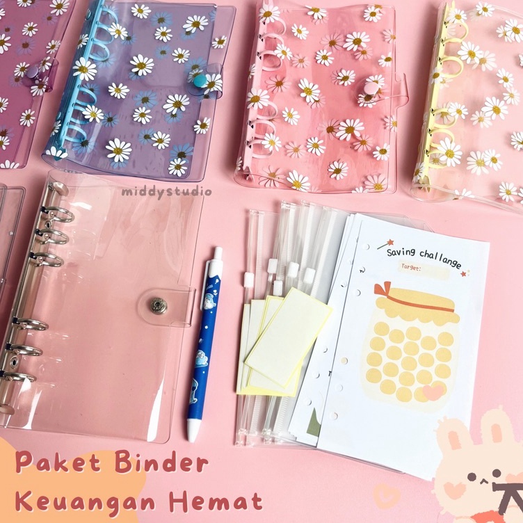 

Diskon Promo PAKET HEMAT BINDER KEUANGAN SINKING FUND BUDGETING A6 6ring