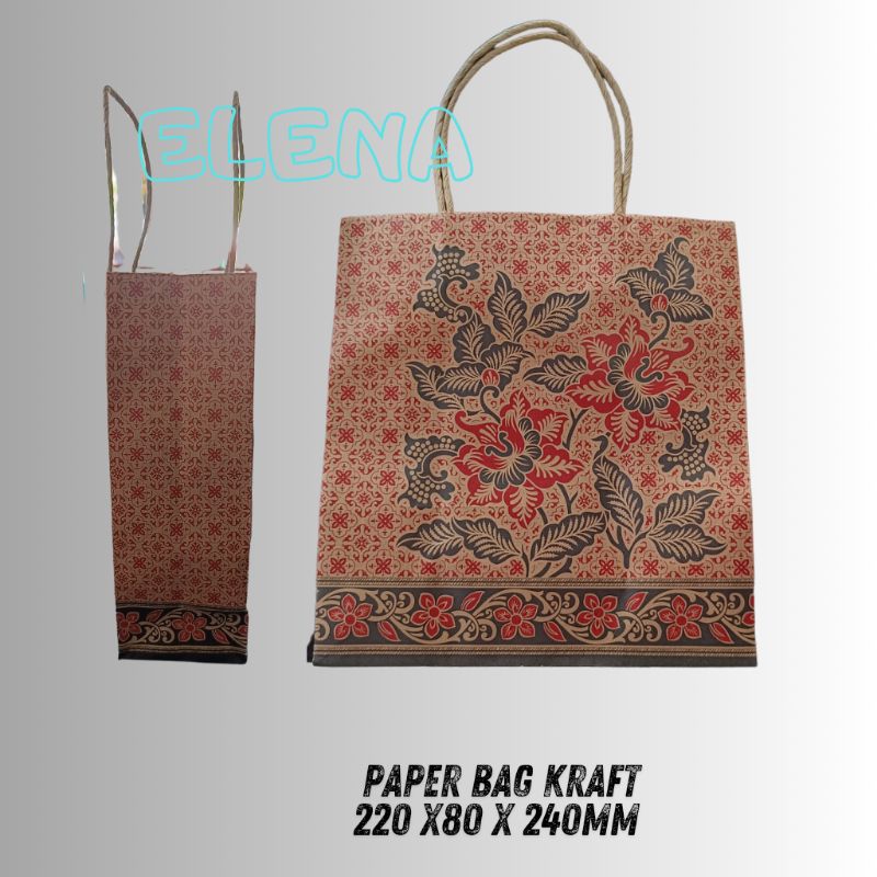 

paper bag kraft batik ( 3 pcs)