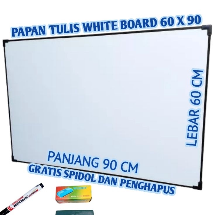 

PAPAN TULIS WHITEBOARD 6 X 9 CM SPIDOL DAN PENGHAPUS