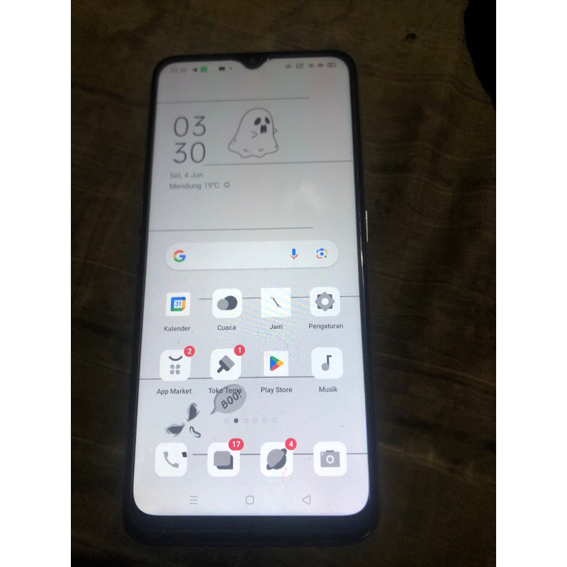 hp oppo A5 2020 seken like new