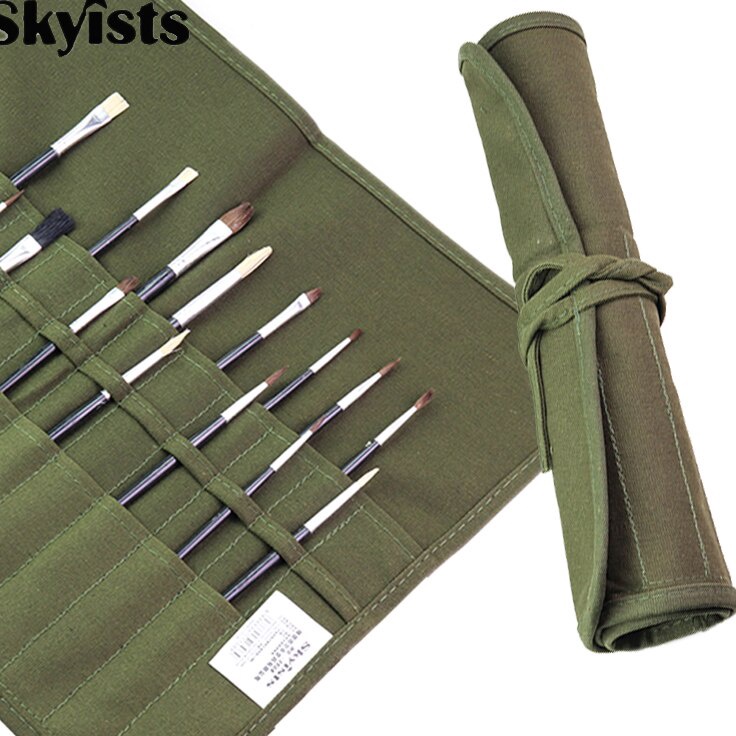 

skyists brush holdertempat kuas roll up 22 holes kuas tidak termasuk