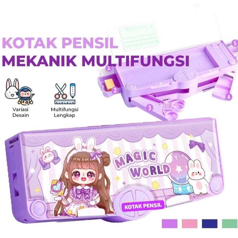 

Terdepan LC Kotak Pensil Anak Serbaa Karakter Kartun Lapisan Ganda Penghapus Penggaris Rautan Untuk Laki Laki Perempuan