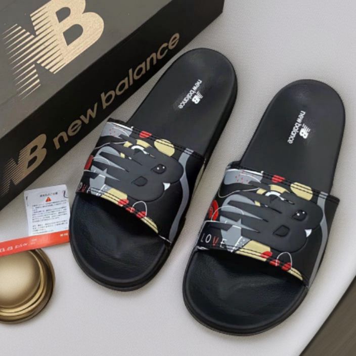 Jangan Sampai Kehabisan Nb new balence sandal slip on pria wanita sendal slipper slide casual origin