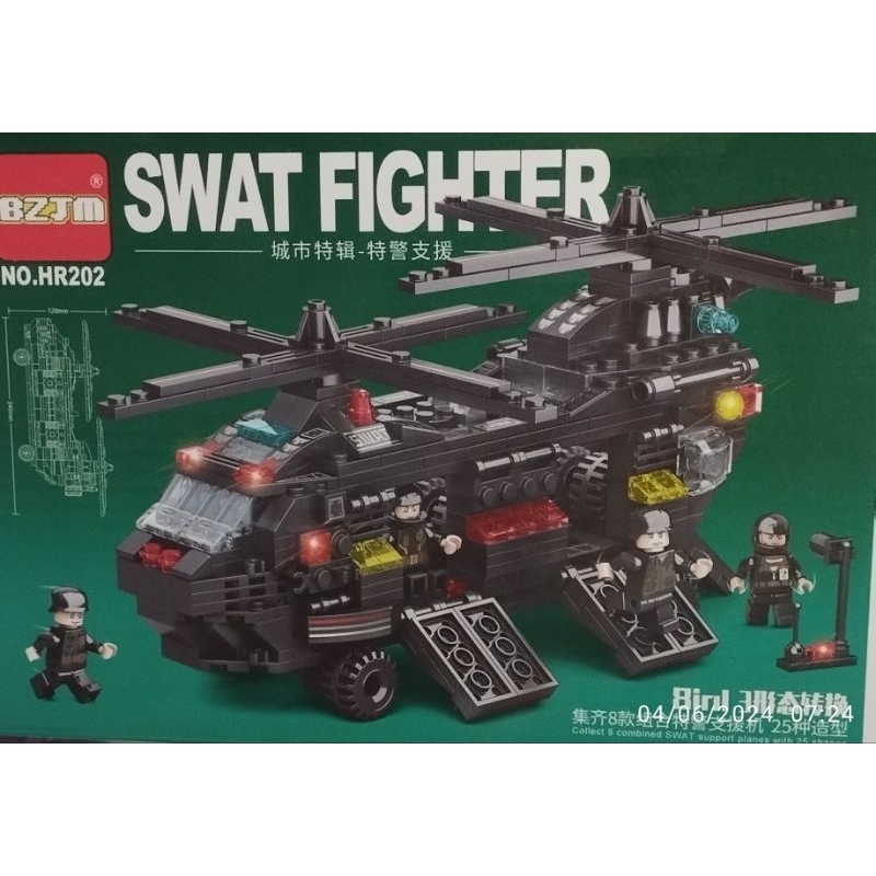 BLOCK BRICK 8 IN 1 #MILITARY #SWAT/#FIGHTER #
