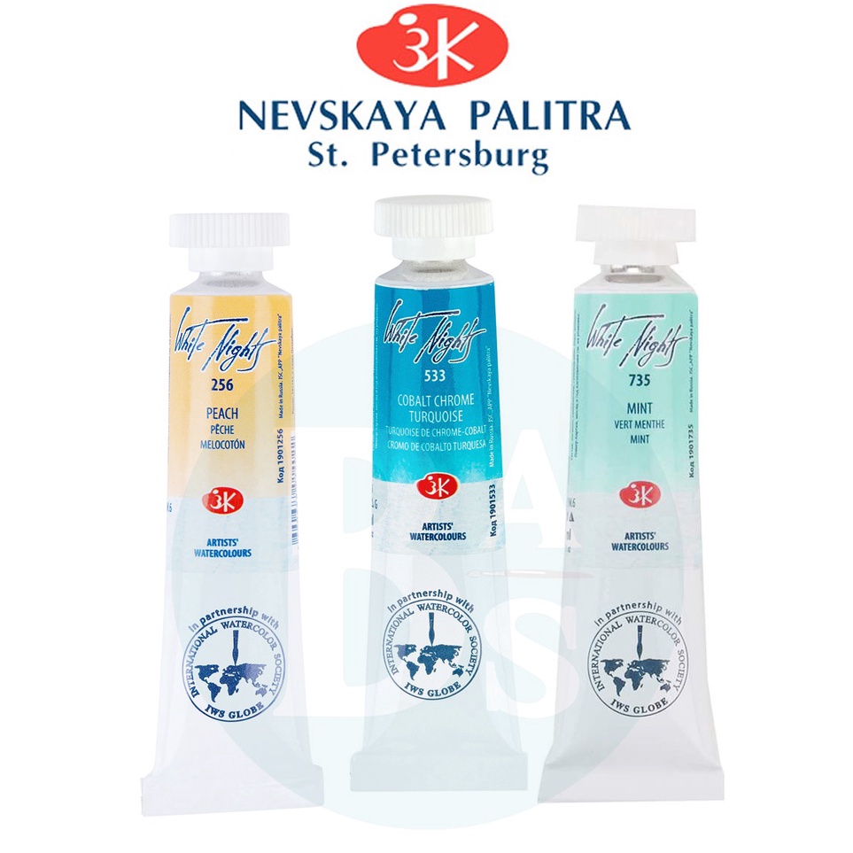 

Nevskaya Palitra Watercolours Ukuran 1 ml Tube Part A 12 White Night 1 Original Peralatan Melukis Terlaris dari BAS Bali Art Supplies Jaka
