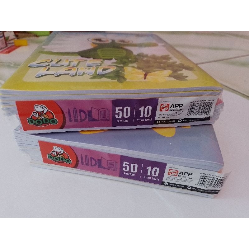 

(10 pcs) Buku Tulis Dodo Isi 50 Lembar