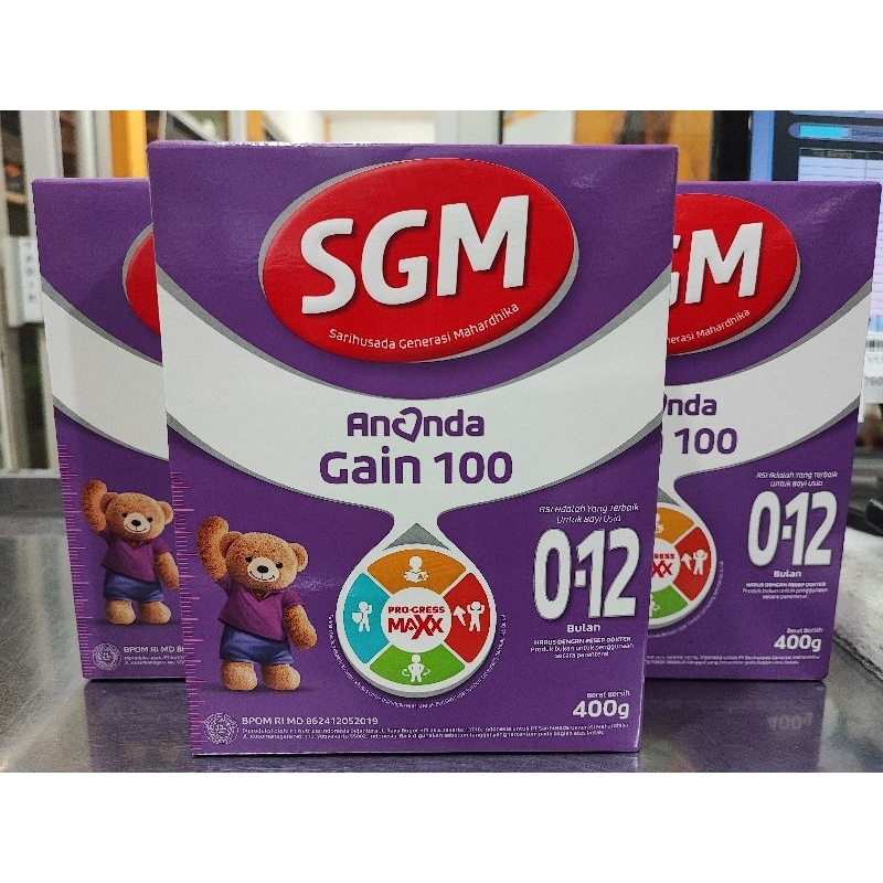 

Susu SGM ANANDA GAIN 100 usia 0-12 bulan 400g