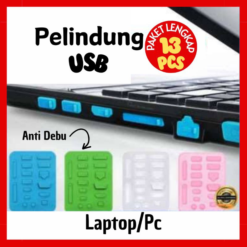 Karet Penutup Port Usb Laptop Universal/Anti Debu Karet Penutup lubang Usb