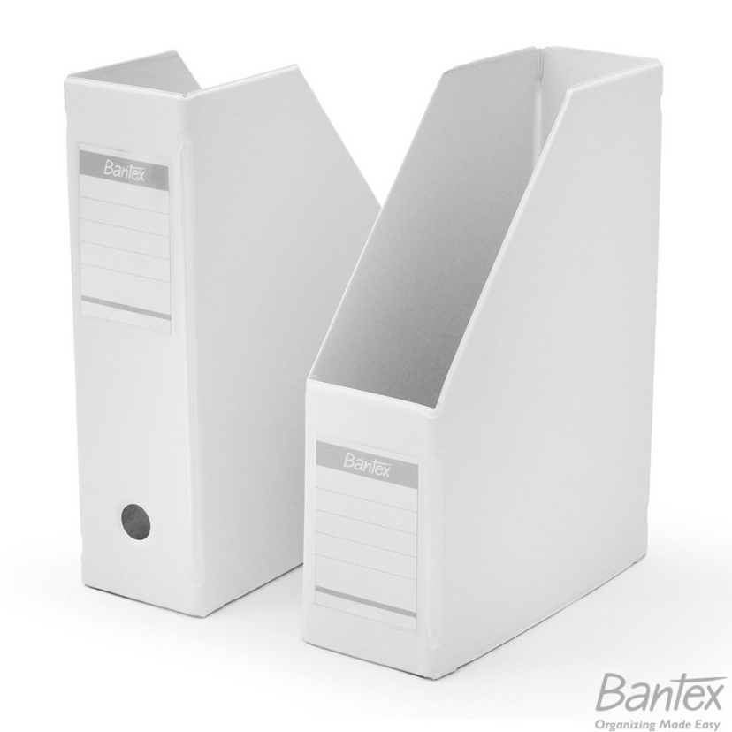 

Model Terkini Bantex Box File Magazine File A4 Folio 1 mm White 412 PCS