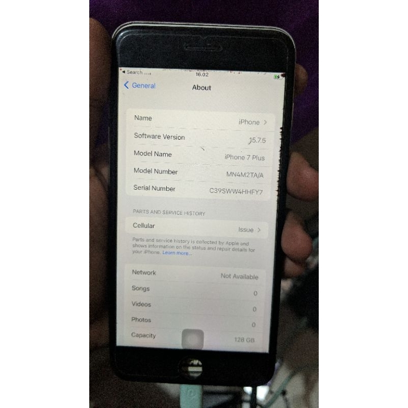 mesin iphone 7 plus 128gb bypass wifi only all fungsi ok siap pasang