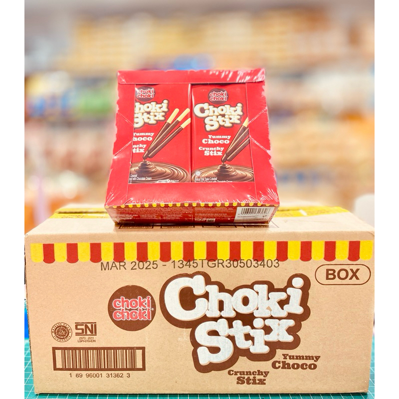 

{ Perbox isi 12 }Choki Choki Stix Chocolate 12 Pcs @24gr