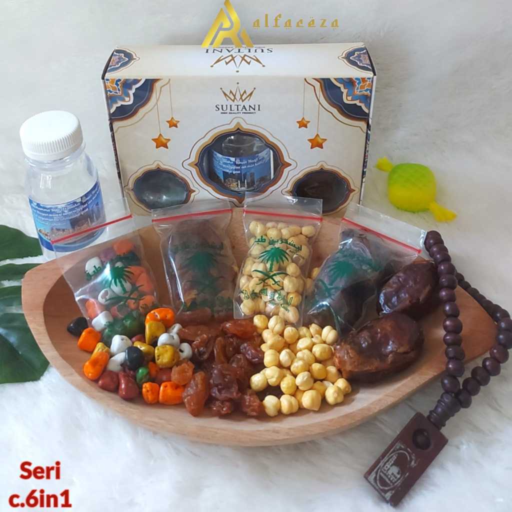 

Alfareza - Paket Combo Makanan - 20 Paket Hampers Souvenir Hadiah Paket Oleh-oleh Haji dan Umroh Harga Grosir Paket Combo Isi 6 Produk
