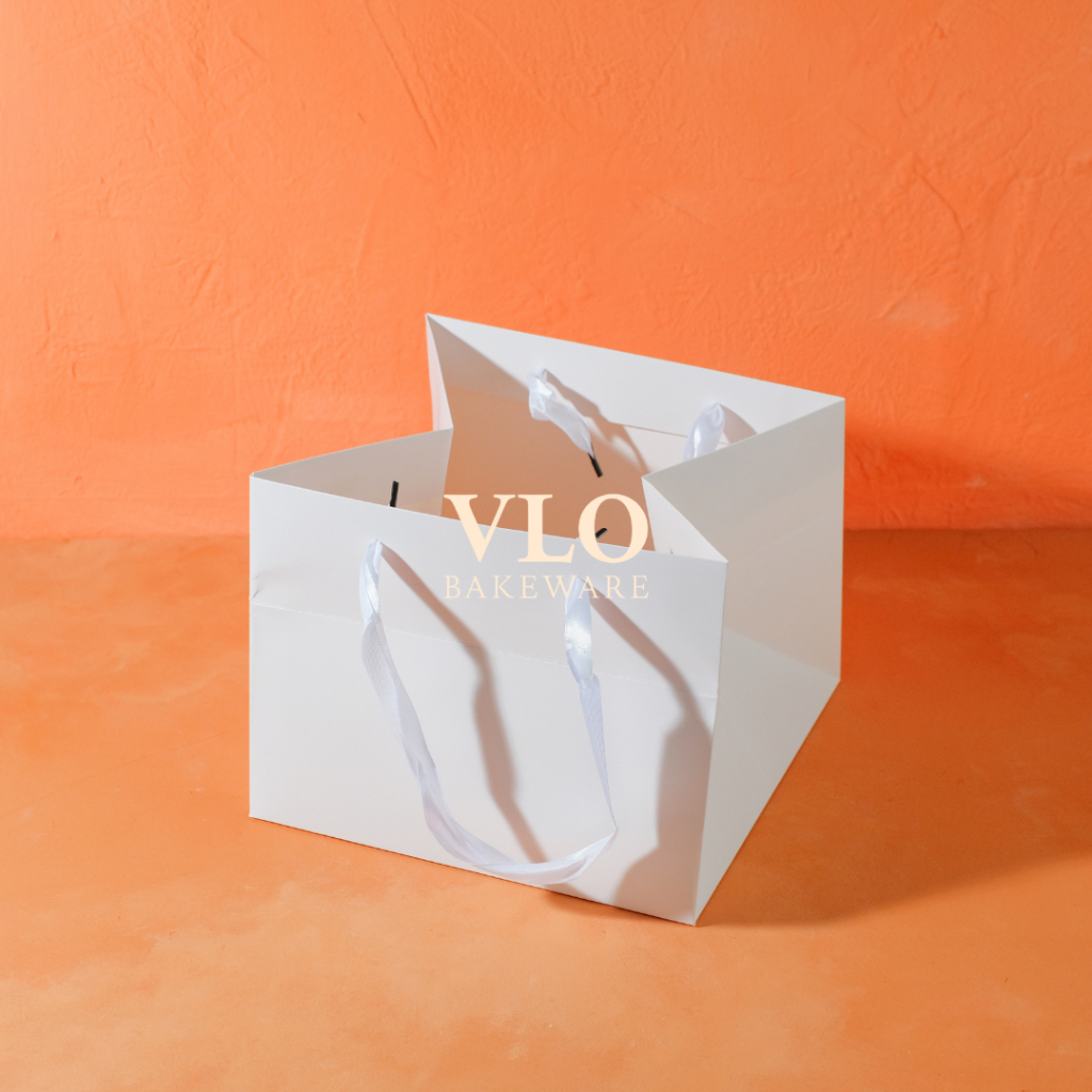 

Kantong kotak kue persegi ada jendela | kotak box putih dus kue tart cake