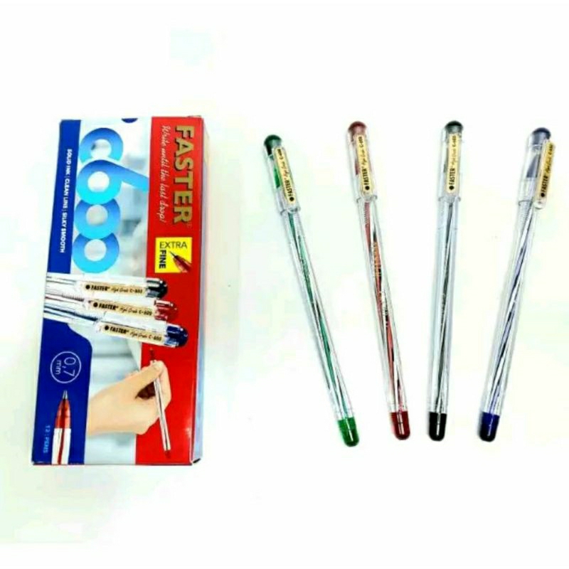 

Pulpen / Ballpoint Faster C-600 /Pena Pen Faster C 600 Tip 0.7 mm Satuan