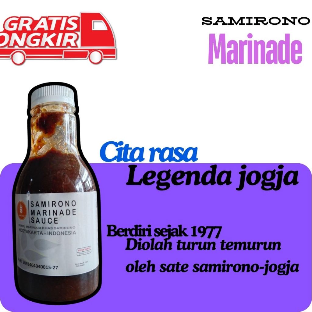 

Cocolan Istimewa: Bumbu BAkar/Bumbu GRill/Marinasi Legenda Jogja Vitaria Food - Samirono 230 ml