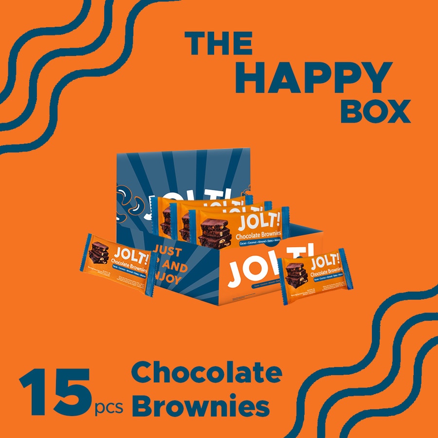 

JOLT! Protein Bar - The Happy Box [Chocolate Brownies] - Box isi 15pcs